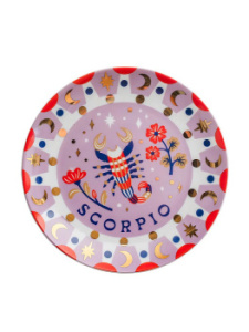Bitossi Home L’Astrologia Тарелка для канапе или хлеба с декором Scorpio, диаметр - 16,5 см