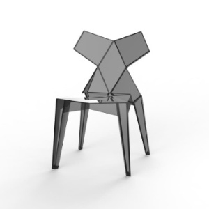 Vondom Kimono Стул, 56х55х89 см, серый