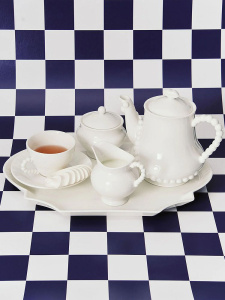 Serax Les Objets Mouleversants Фарфоровый заварочный чайник, размеры: 19,2х13,2х16,5h см, белый