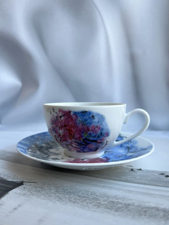 Bernardaud Les Bouquets de Marc Chagall Набор из 2-х чайных пар, объем - 135 мл