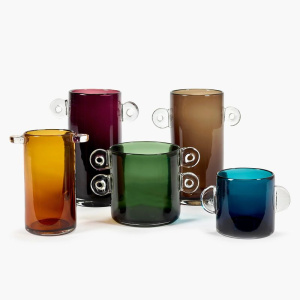 Serax Vase Wind&Fire Стеклянная ваза, размеры: 24х24х31h см, цвет - коричневый