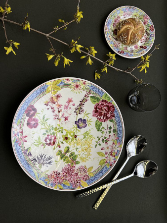 Gien Millefleurs Глубокая тарелка для пасты, диаметр - 31 см, цвет - белый, разноцветный