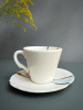 Seletti Kintsugi Фарфоровая кофейная пара для эспрессо, цвет - белый, синий, золотой