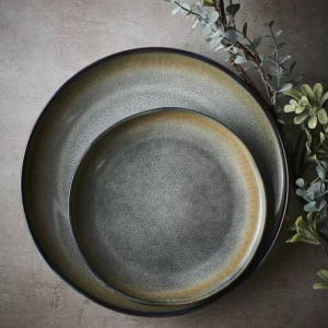 Pomax Nicky Тарелка для основного блюда, диаметр - 27,3 см, цвет - сине-бежевый