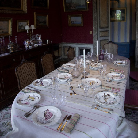 Gien Grands Oiseaux Обеденная тарелка с рисунком Faisans Dorés (Золотые фазаны), диаметр - 26,3 см