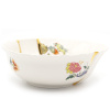 Seletti Kintsugi Салатник, 19x19x7,2см, белый/разноцветный/золотой