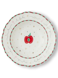 Bitossi Home Passion Fruit Суповая тарелка с декором Mela (яблоко), диаметр - 23 см