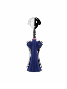 Alessi Anna G. Штопор, размеры: 7х7х24,5h см, цвет - синий