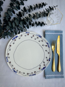 Serax Marni Midnight Flowers Набор из 2-х обеденных тарелок с рисунокм Anemone Milk MF, 28 см