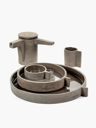 Serax Fck Чайник из цемента, объем - 800 мл, размеры: 21,5х18х15h см, цвет - серый