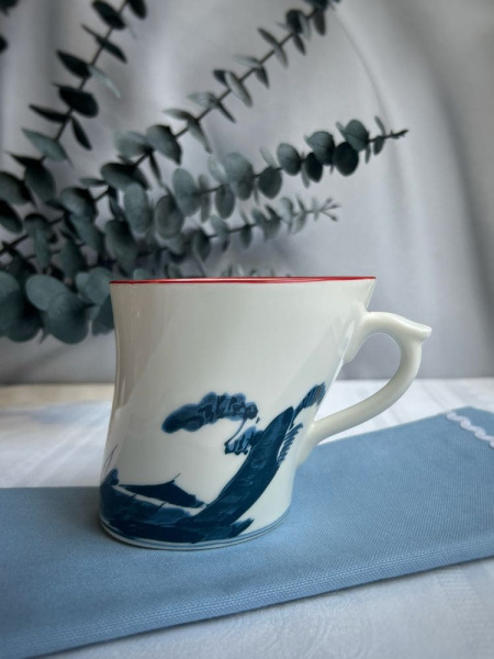 Seletti Classics on Acid Кружка Keshiki, размеры: 12х8,8х9,5h см, цвет - белый, синий