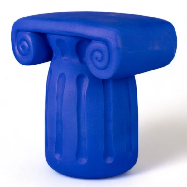 Seletti Capitello Глиняный кофейный столик, размеры: 45x28х45h см, цвет - синий