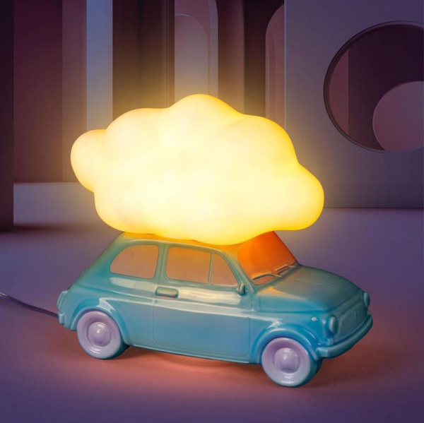 Seletti Nuvola Настольная лампа Автомобиль с облаком, размеры: 34,6х29х17h см, цвет - белый