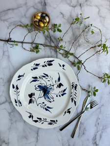 Seletti Classics on Acid Тарелка для основного блюда English Delft, диаметр - 28 см, белый, синий
