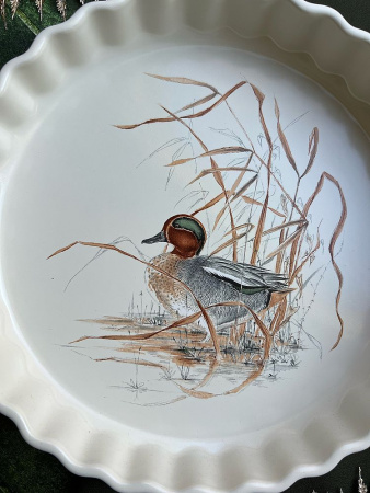 Gien Sologne Форма для тарта (для запекания), диаметр - 28 см, белый, коричневый