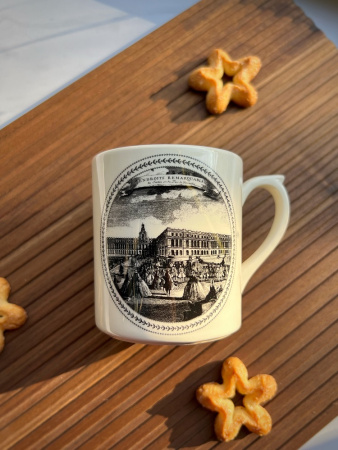 Gien Endroits Remarquables Кружка с рисунком Château (Замок), объем - 255 мл, высота - 9,5 см