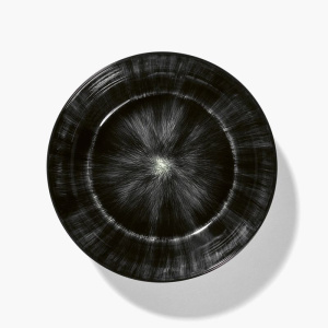 Serax De Набор из 2 фарфоровых мисок, размеры: 18,5х18,5х4,2 см, цвет - черный, белый