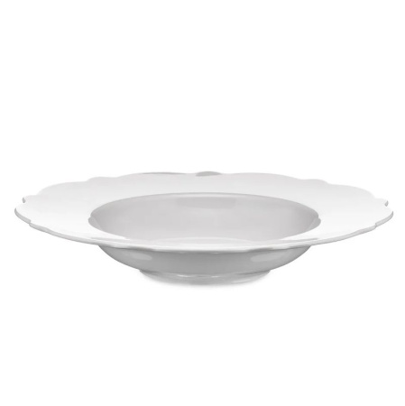 Alessi Dressed Фарфоровая суповая тарелка, диаметр - 23,3 см, цвет - белый