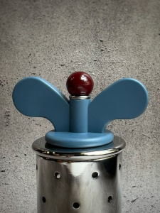 Alessi Pepper mill Мельница для перца и специй, размеры: 6,3х6,3х13,2h см, цвет - голубой