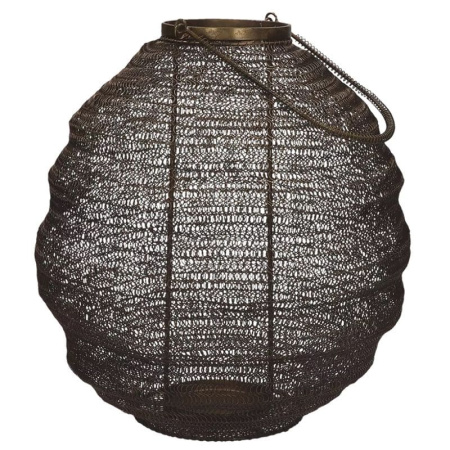 Pomax KIBU Металлический фонарь - подсвечник, 38х40 см, черный