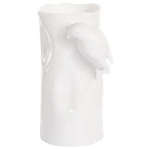 ShiShi Фарфоровая ваза Птички, размеры: 8,5х8,5х17h см, цвет - белый