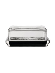 Alessi Butter dish Масленка со стеклянной крышкой, размеры: 16,5х11,5х7h см, цвет - прозрачный