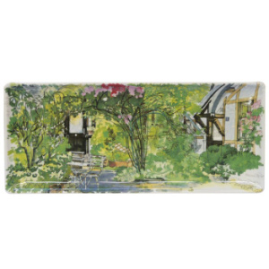 Gien Paris Giverny Прямоугольная тарелка для кекса, размеры: 36х15,5 см, разноцветный