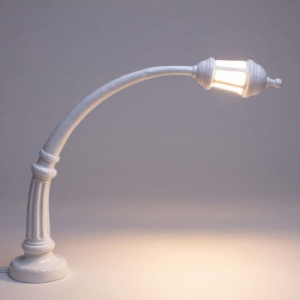 Seletti Street Lamp Настольная лампа "Уличный фонарь", 75х15х59 см, белый