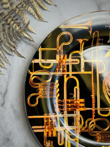 Seletti Toiletpaper Тарелка для основного блюда Trumpets (Трубы), диаметр - 27 см, черный