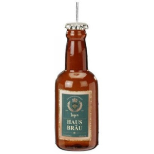 Inge Glas Magic Стеклянная елочная игрушка Бутылка пива, размер - 13 см