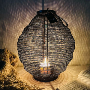 Pomax KIBU Металлический фонарь - подсвечник, 38х40 см, бронзовый