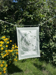 Gien Les Depareillees Кухонное полотенце Вид на Восток, размеры: 50х70 см, цвет - белый, зеленый