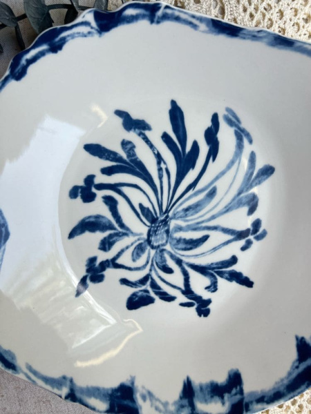 Seletti Classics on Acid Тарелка для супа Talavera, диаметр - 25,4 см, цвет - белый, синий