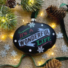 Inge Glas Magic Стеклянная елочная игрушка "Merry Christmas", 8 см