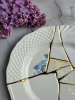Seletti Kintsugi Тарелка для основного блюда, диаметр - 27.5 см, цвет - белый, голубой, золотой