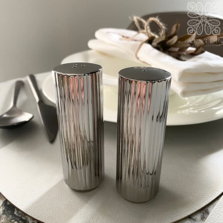 Georg Jensen Bernadotte Металлические солонка и перечница, 8,8 см, серебряный