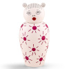 Seletti Le Canopie Декоративная ваза с крышкой Lula, размеры: 17,5х17,5х36,5 см, белый, розовый