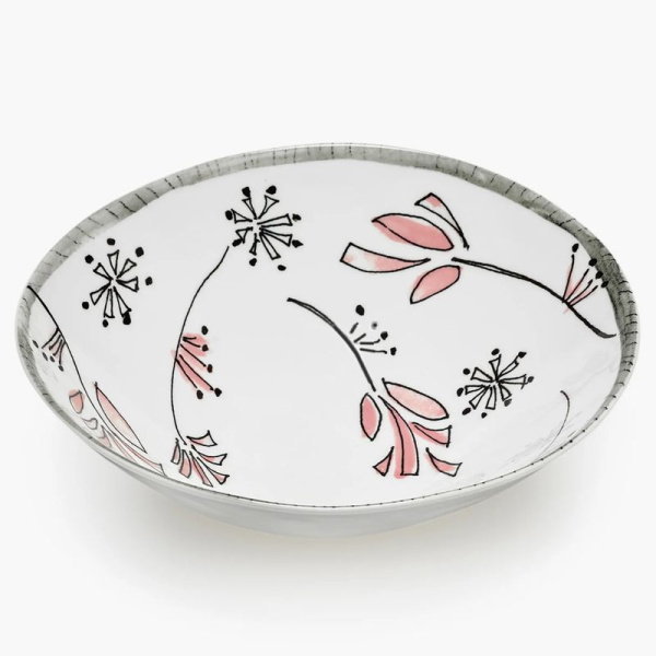 Serax Marni Midnight Flowers Набор из 2-х пиал с рисунком Fiore Rosa MF, диаметр - 18 см, 600 мл