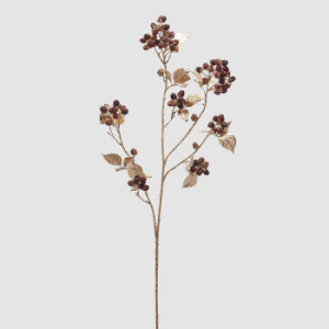 EDG Декоративная ветвь Ежевика, высота - 107 см, цвет - фиолетовый, красный, золотой