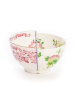Seletti Hybrid Фарфоровая пиала Olinda, размеры: 10,5х10,5х5,7 см, цвет - белый, розовый, зеленый