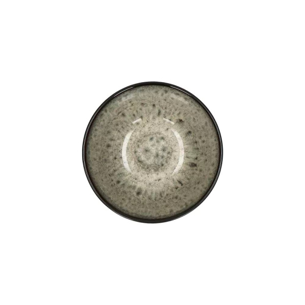 Pomax MIRHA JASPER Пиала для подачи джема, орешков, меда, диаметр - 11,2 см, цвет - черный,бежевый