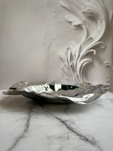 Alessi Port Металлическая миска для подачи фруктов, овощей, сладостей, размеры: 37х37х6h см