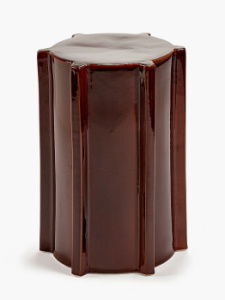 Serax Geometrical Pawn Керамический столик, размеры: 31х31х45h см, цвет - Dark Brown (темно-коричн)