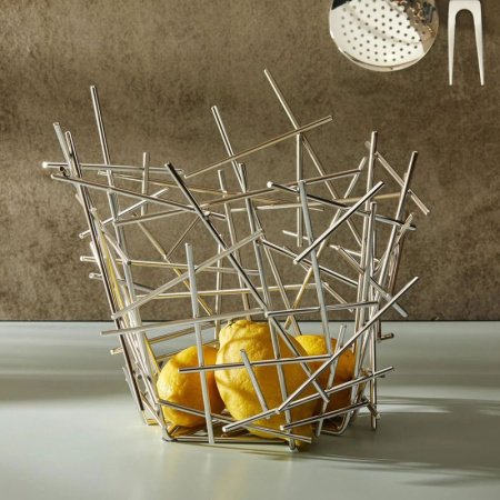 Alessi Blow up Металлическая корзина для подачи фруктов, размеры: 36х35х31,5h см, сталь