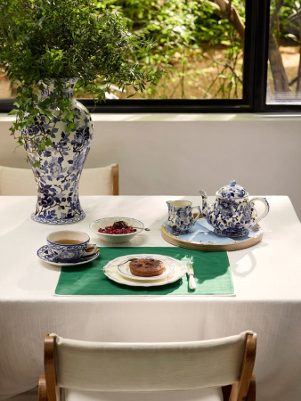 Gien Pivoines Bleu Чайная пара из французского фаянса 300 мл, ручная роспись, цвет - синий