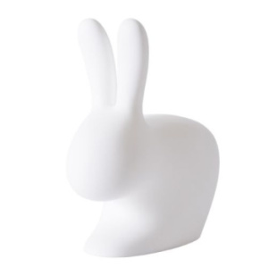 Qeeboo Rabbit Декоративный заяц - стул, размеры: 45,3 x 26,2 x h 52,7 см, белый матовый