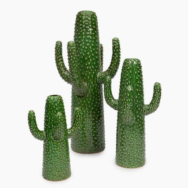 Serax Cactus M Средняя ваза Кактус, размеры: 18,5х16,5х29h см, цвет - зеленый