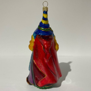 Mysteria Стеклянная елочная игрушка Ведьма из сказки Огниво, ширина - 6,5 см, высота - 12,3 см