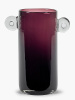 Serax Vase Aubergine Wind&Fire Стеклянная ваза, размеры: 24х24х31h см, цвет - бордовый