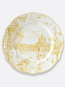 Bernardaud Tout Paris Обеденная тарелка, диаметр - 26 см, цвет - белый, желтый